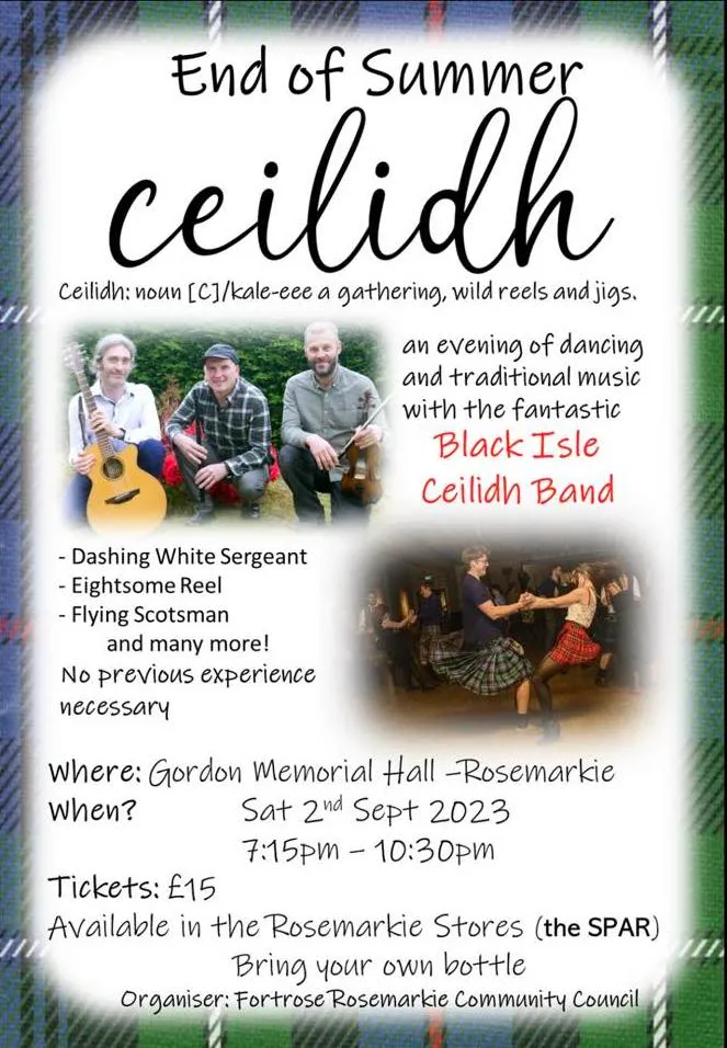 End of Summer Ceilidh poster
