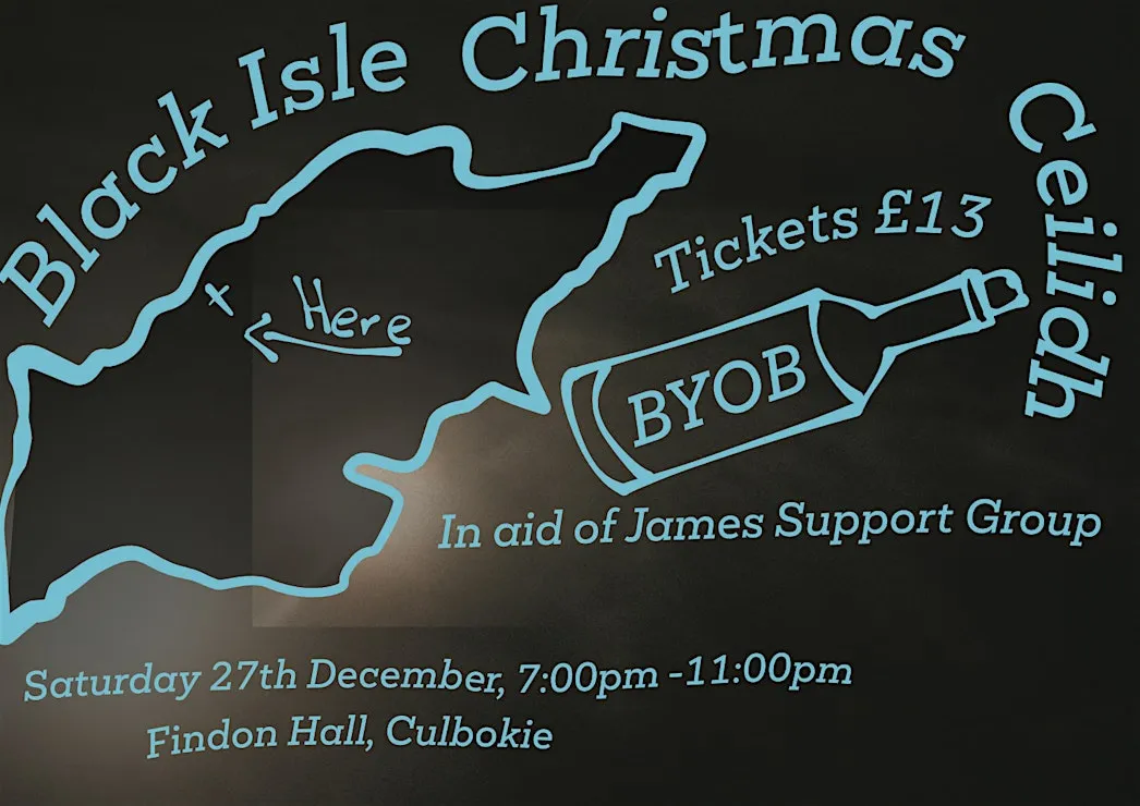 Black Isle ceilidh poster
